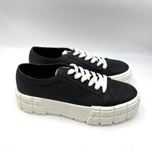 Steve Madden Womens Size 9.5 Rorey Black White Chunky Platform Sneakers Shoes